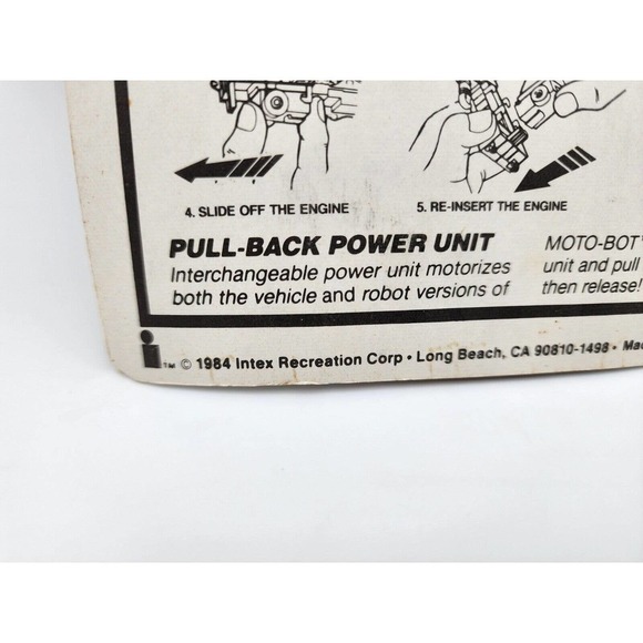 MOTO BOT Pickup Truck 1984 VTG Zee Toy Die Cast Robot Gobot Transformers Vehicle - Picture 4 of 4